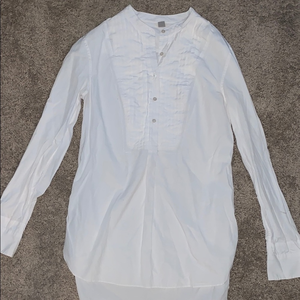 Long sleeve white blouse